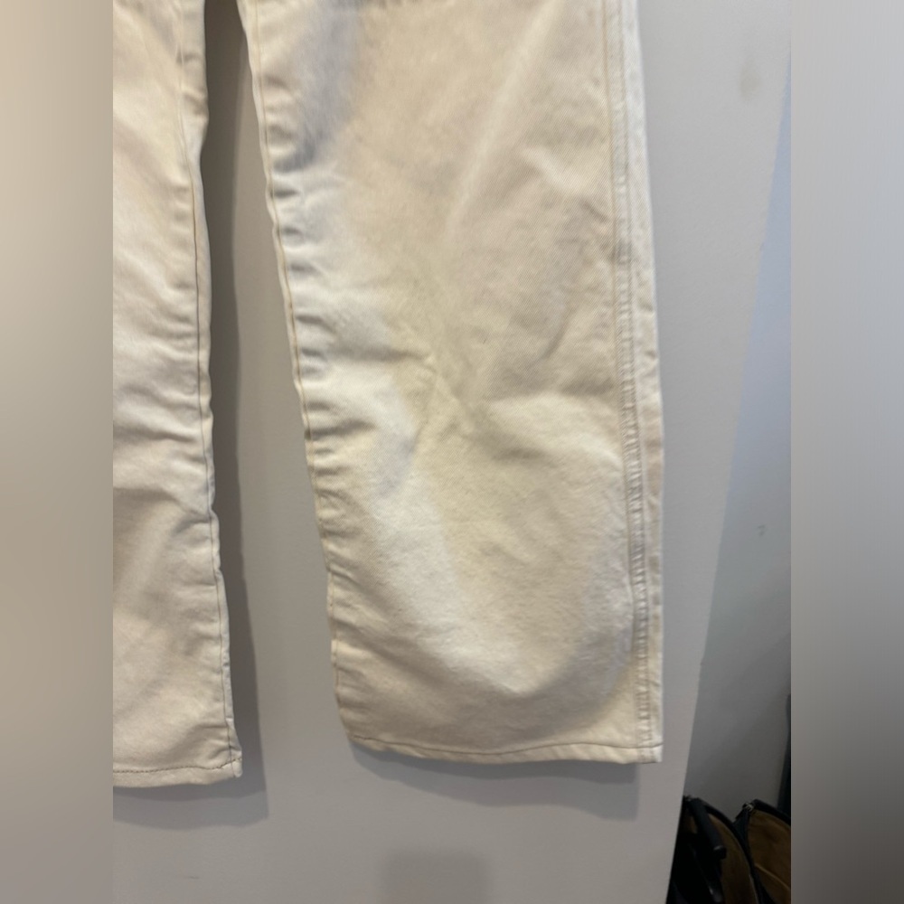 NWT Mango Cream Pocket Cargo Jeans - Picture 5 of 10